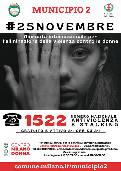 25 novembre 2025 - Giornata internazionale per l&rsquo;eliminazione della violenza sulle donne