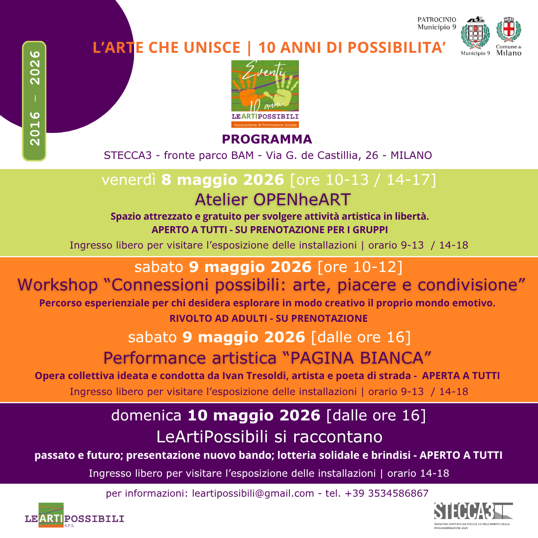 L’arte che unisce. Dieci anni di possibilità